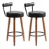 Kit 2 Banquetas Nápoles 89cm Couríssimo - Salaone Cor Preto