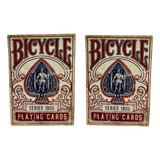 Kit 2 Baralho Marcado Bicycle Vintage 1900 Vermelho