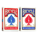 Kit 2 Baralhos Bicycle Standard Azul E Vermelho Cartas Top