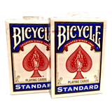 Kit 2 Baralhos Bicycle Standard Azul Uspcc Poker Magica