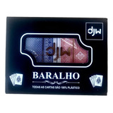 Kit 2 Baralhos De Plástico Jogo Completo 108 Cartas Tranca