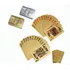 Kit 2 Baralhos Dourado Luxo Resistente A Água Anti Rasgo