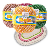 Kit 2 Barbantes Multicolor Bola Color 200m Escolha As Cores