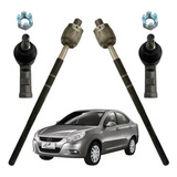 Kit 2 Barra Articulação terminal Direção Jac J3 2011 Á 2017