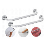 Kit 2 Barra De Apoio Aço Inox 60 Cm Deficiente Idoso