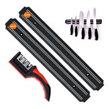 Kit 2 Barra Magnética 50 Cm Suporte Facas Afiador Cozinha