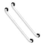 Kit 2 Barras De Apoio Para Banheiro 60cm Casa Premier Cor Prateado