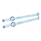 Kit 2 Barras Leds 32lj600b 32lw300c Versão Conector Menor