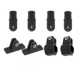 Kit 2 Base 2 Abraçadeira 4 Ponteira P  Toldo Náutica 7 8