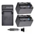 Kit 2 Bat Eria + Carregador Bp-955 Xf 105 Xh A1 Eos C300