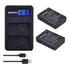Kit 2 Bat Eria En-el14 C/ Carregador Duplo D3500 D5600 D3400