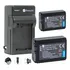 Kit 2 Bat Erias + Carregador Para Sony Alpha A6500