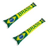Kit 2 Bate Bate Inflável Brasil Torcedor Copa Do Mundo Verde