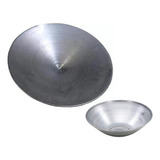 Kit 2 Bateia 44 Cm Cuia 20 Cm Aço Galvanizado Garimpo Ouro