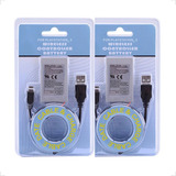 Kit 2 Bateria 1800mah Para Controle Ps3 Playstation 3 Usb