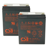 Kit 2 Bateria Do Nobreak Sms Station Ii 1200va Csb 12v 5ah