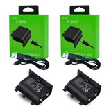 Kit 2 Bateria Para Controle Xbox One Cabo Recarregável Game