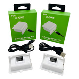 Kit 2 Bateria Para Controle Xbox One Cabo Recarregável Game