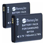 Kit 2 Baterias Bp70a Para Samsung