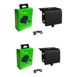 Kit 2 Baterias Recarregáveis Para X box One Controle Cabo
