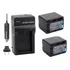 Kit 2 Baterias Vw-vbk360 + Carregador Para Panasonic