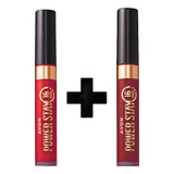 Kit 2 Batom Mate Líquido Power Stay Avon 16 Horas De Duração