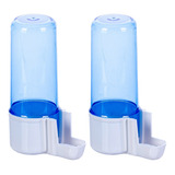 Kit 2 Bebedouro Malha Larga 100ml Copo Azul E Base Branca