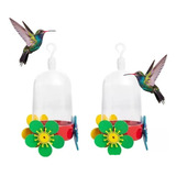 Kit 2 Bebedouro Passarinho Beija Flor Poleiro 250ml Não Vaza