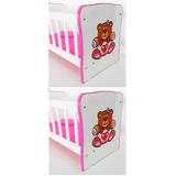 Kit 2 Berços Boneca Infantil Ou Bebê Reborn Comprimento 56cm
