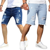 Kit 2 Bermudas Jeans