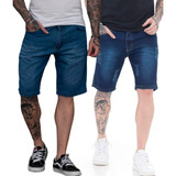 Kit 2 Bermudas Jeans Masculina Premium