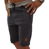 Kit 2 Bermudas Masculina Moletom Academia