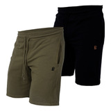 Kit 2 Bermudas Moletom