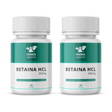 Kit 2 Betaína Hcl 300mg 90 Cps Sabor Sem Sabor