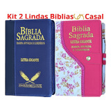 Kit 2 Bíblias Sagrada Feminina E