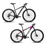 Kit 2 Bicicletas Aro 29 Gts Rdx Cambio Shimano 21 Marchas Cor Cinza rosa Tamanho Do Quadro 19