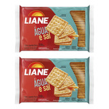 Kit 2 Biscoito Água E Sal Sem Lactose Liane 330g