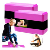Kit 2 Bloco Tijolinho Apoio P Yoga Pilates Alongamento Eva