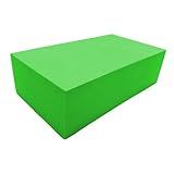 Kit 2 Blocos De Yoga AMS EVA 23x13x7cm Leves- Firmes E Antiderrapantes -Verde- Kit 2-