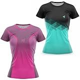 Kit 2 Blusa Academia Feminina Camiseta Fitness Dry Fit Blike Treino Musculação Gênero Feminino Cor Preto Tamanho M