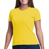 Kit 2 Blusa Camiseta Baby Look Feminina Lisa Do P Ao Xg Nova