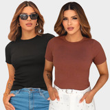 Kit 2 Blusa Camiseta