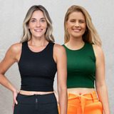 Kit 2 Blusa Cropped