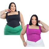 Kit 2 Blusa Feminina