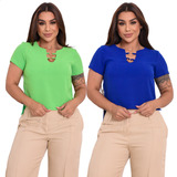 Kit 2 Blusa Feminina