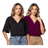 Kit 2 Blusa Feminina