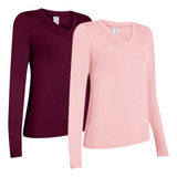 Kit 2 Blusa Manga