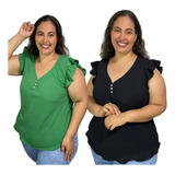 Kit 2 Blusa Plus