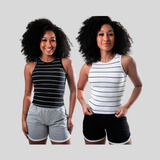 Kit 2 Blusa Regata