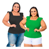 Kit 2 Blusa Regata